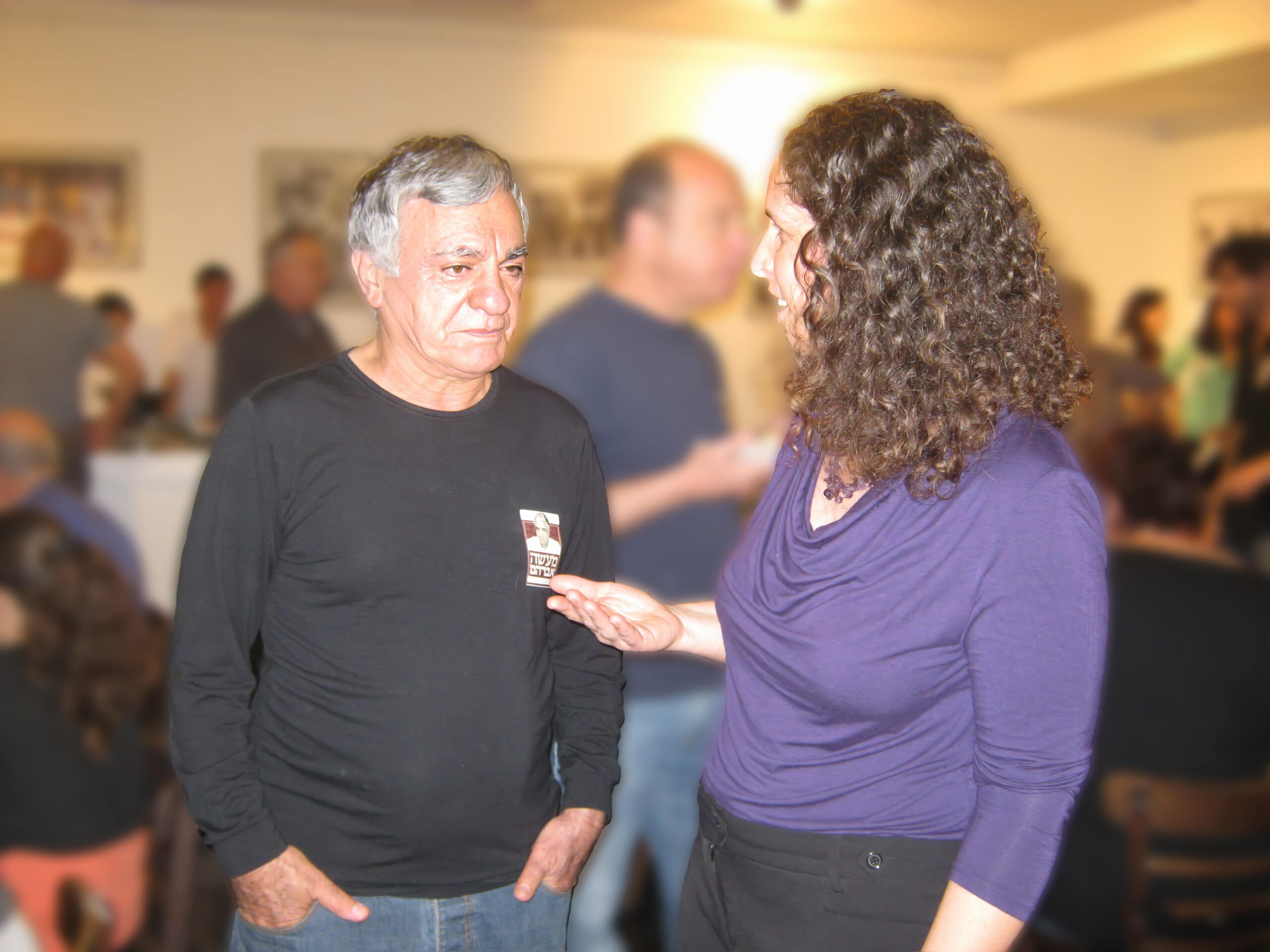 עם גברי בנאי בהשקת הספר